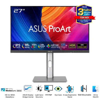 Màn hình ASUS ProArt PA278QGV 27 inch 2K 120Hz IPS