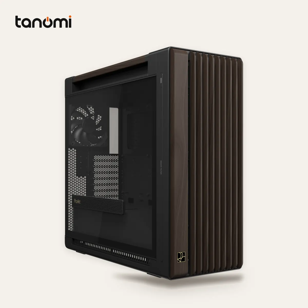 Vỏ case ASUS PROART PA602 WALNUT WOOD TG PWM MODERN BLACK