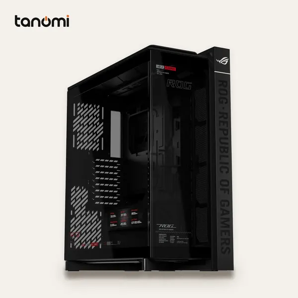 Vỏ case ASUS ROG CRONOX GR801 CURVE TG SCREEN BLACK
