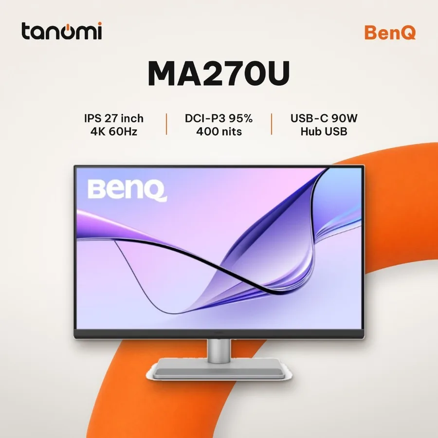 Màn hình đồ hoạ BenQ MA270U IPS 60Hz 4K 27 inch USB-C 90W dùng MacBook thiết kế chỉnh ảnh hub USB-C
