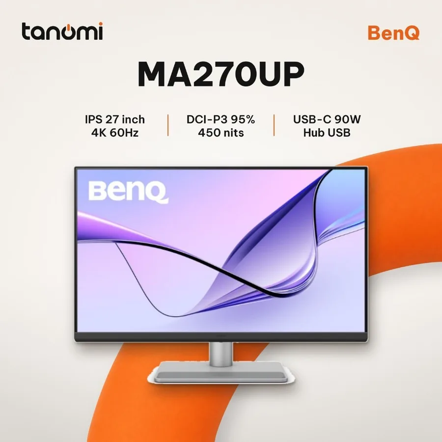 Màn hình đồ hoạ BenQ MA270UP IPS 60Hz 4K 27 inch 450 nits dùng MacBook thiết kế chỉnh ảnh hub USB-C