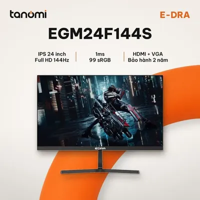 Màn hình gaming E-DRA EGM24F144S 23.8 inch IPS Full HD 144Hz 1ms chơi game 99 sRGB bảo hành 2 năm