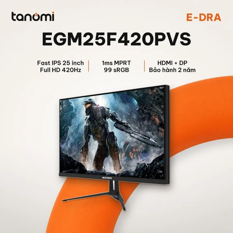 Màn hình gaming E-DRA EGM25F420PVS 25 inch Fast IPS Full HD 420Hz 1ms MPRT chơi game FPS esports
