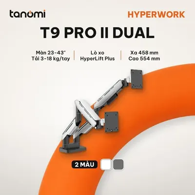 Giá đỡ màn hình HyperWork T9 PRO II DUAL