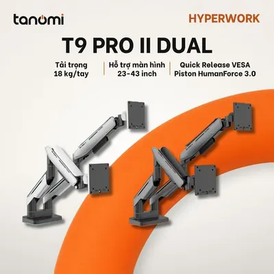 Giá đỡ màn hình HyperWork T9 PRO II DUAL