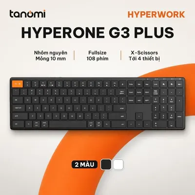 Bàn phím không dây HyperWork HyperOne Gen 3 Plus