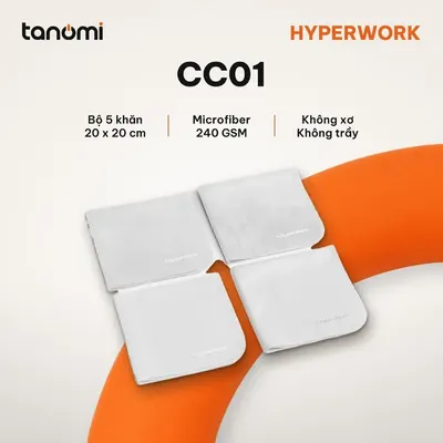Bộ 5 khăn lau microfiber HyperWork CC01