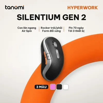 Chuột không dây HyperWork Silentium Gen 2 MS01.G2