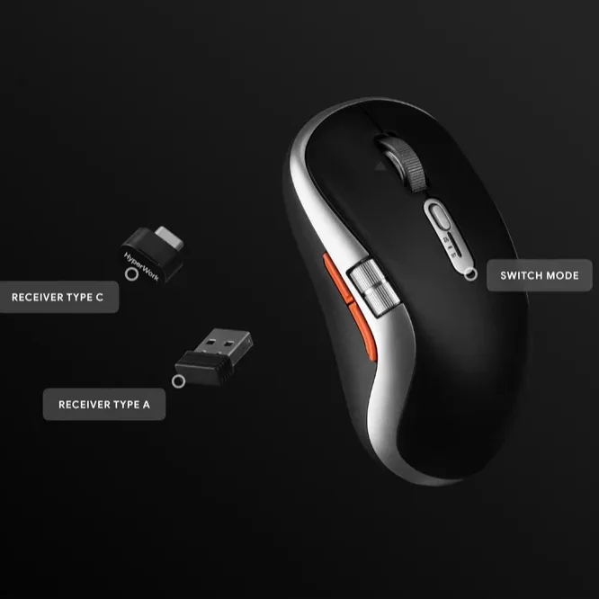 Chuột không dây HyperWork Silentium Gen 2 MS01.G2