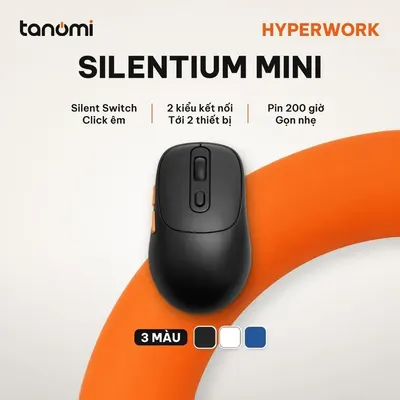 Chuột không dây HyperWork Silentium Mini MS01M