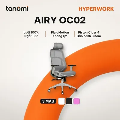 Ghế công thái học lưng lưới HyperWork Airy OC02