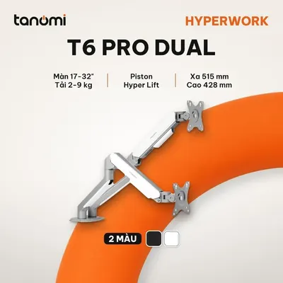 Giá đỡ màn hình HyperWork T6 PRO DUAL