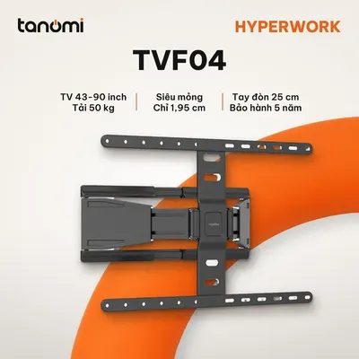 Giá treo tivi gắn tường tay xoay HyperWork TVF04