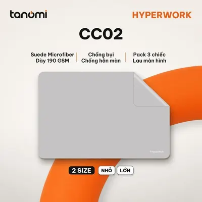 Khăn microfiber phủ bàn phím laptop HyperWork CC02