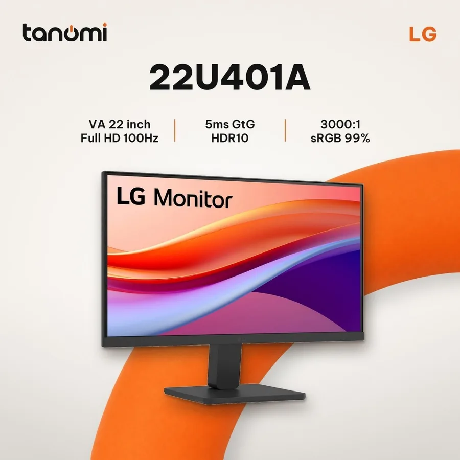Màn hình văn phòng LG 22U401A-B 21.5 inch Full HD 100Hz VA 3000:1 HDR10 làm việc học tập bảo vệ mắt