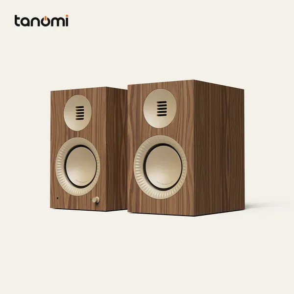 Loa bookshelf có ampli KANTO Tuk G2 Walnut Rose Gold