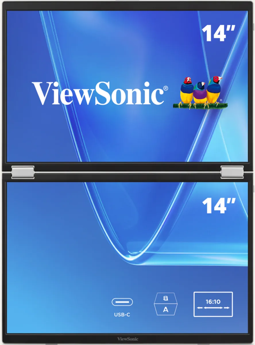 Màn hình kép di động ViewSonic VG1457 2 màn 14 inch IPS WUXGA 60Hz