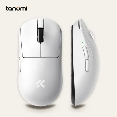 Chuột gaming không dây MCHOSE A7 V2 Pro HW-A7V2-2 3 chế độ kết nối nhẹ 59g cảm biến PAW3395 DPI 26.000 8K Trắng