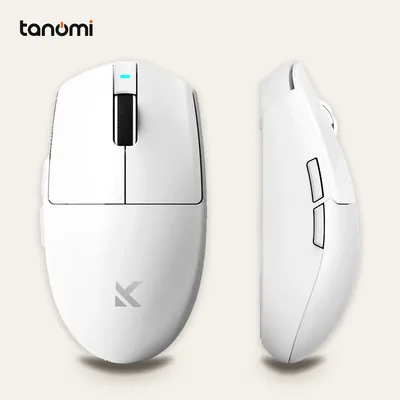 Chuột gaming không dây MCHOSE G3 V2 HW-G3V2-4 3 chế độ kết nối nhẹ 59g cảm biến PAW3311 pin 800mAh Trắng