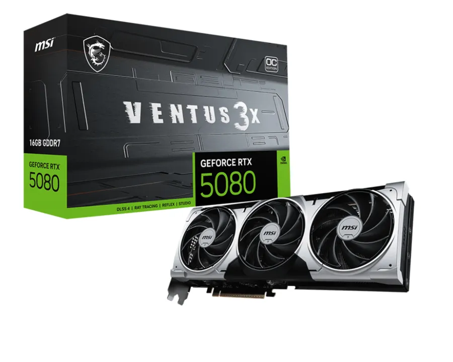 Card màn hình MSI GeForce RTX 5080 16G VENTUS 3X OC