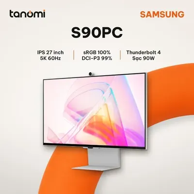 Màn hình đồ hoạ Samsung ViewFinity S9 S90PC LS27C900PAEXXV 27 inch IPS 5K 60Hz Thunderbolt 4 90W Loa 5W x 2