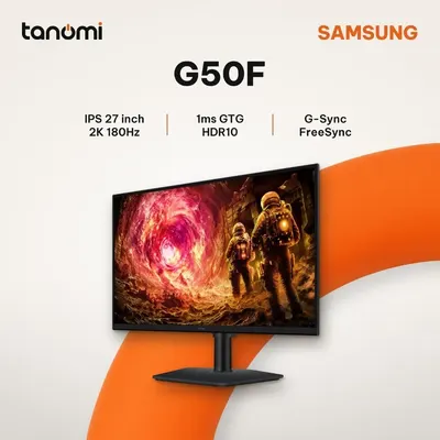 Màn hình gaming Samsung Odyssey G5 G50F LS27FG502EEXXV 27 inch IPS 2K 180Hz 1ms GTG G-Sync compatible