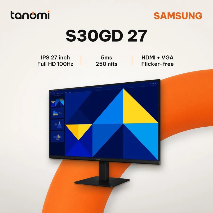 Màn hình văn phòng Samsung Essential S3 LS27D300GAEXXV 27 inch IPS Full HD 100Hz HDMI và VGA làm việc