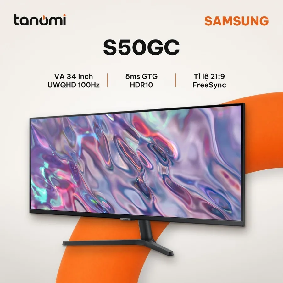 Màn hình văn phòng Samsung ViewFinity S5 S50GC LS34C500GAEXXV 34 inch VA UWQHD 100Hz Ultrawide 21:9 HDR10