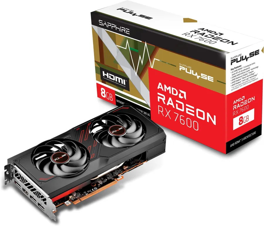 Card màn hình Sapphire PULSE Radeon RX 7600 8GB