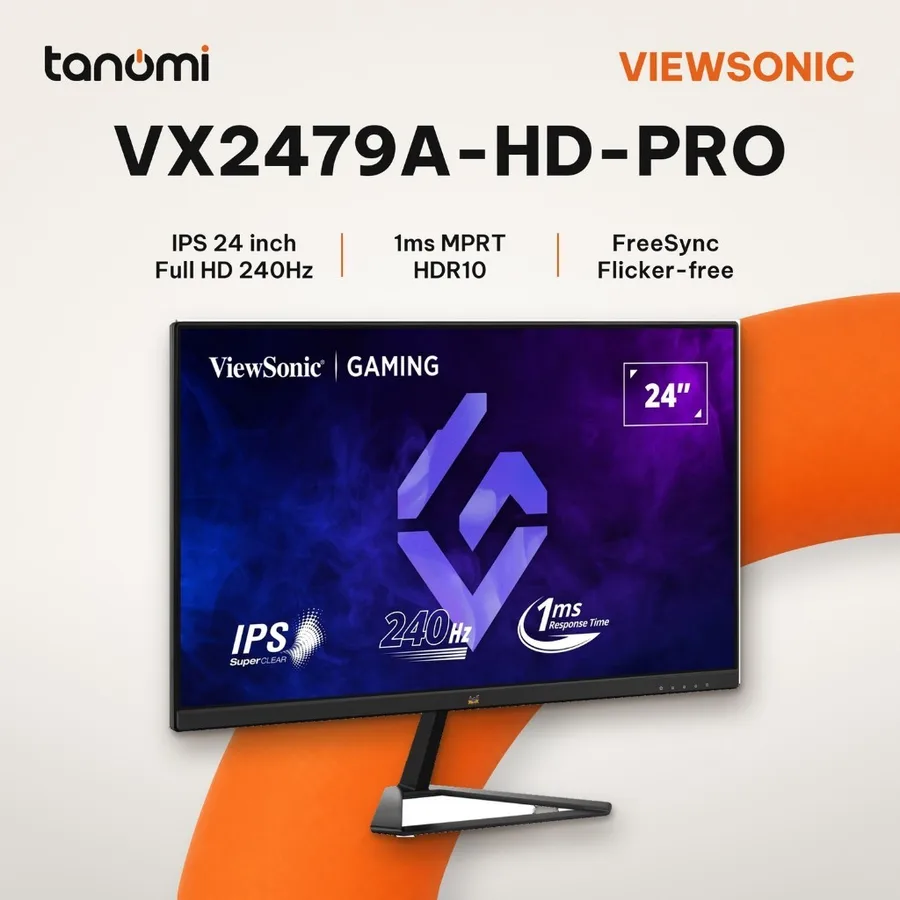 Màn hình gaming ViewSonic VX2479A-HD-PRO 24 inch IPS Full HD 240Hz 1ms MPRT HDR10 chơi game FPS