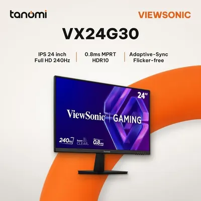 Màn hình gaming ViewSonic VX24G30 24 inch IPS Full HD 240Hz 0.8ms MPRT HDR10 chơi game FPS G-Sync compatible