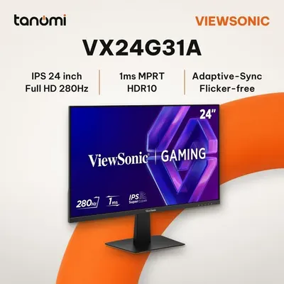 Màn hình gaming ViewSonic VX24G31A 24 inch IPS Full HD 280Hz 1ms MPRT HDR10 chơi game FPS G-Sync compatible