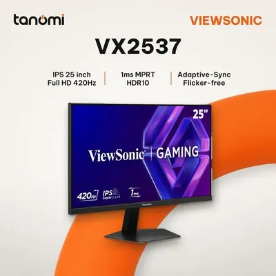 Màn hình gaming ViewSonic VX2537 25 inch IPS Full HD 420Hz 1ms MPRT HDR10 chơi game FPS G-Sync compatible