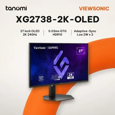 Màn hình gaming ViewSonic XG2738-2K-OLED 27 inch 240Hz 0.03ms GTG QD-OLED chơi game FPS G-Sync compatible