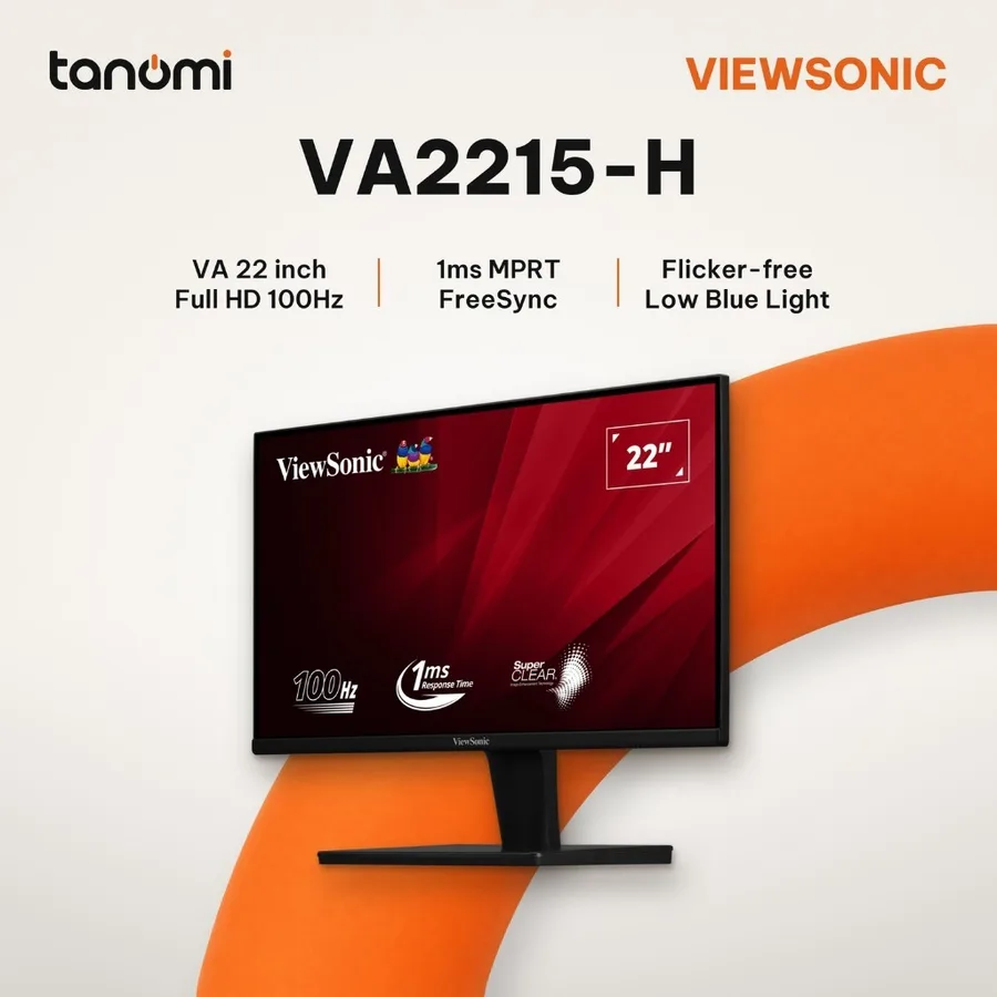 Màn hình văn phòng ViewSonic VA2215-H 22 inch Full HD 100Hz FreeSync học tập bảo vệ mắt HDMI VGA