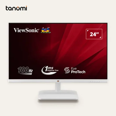 Màn hình văn phòng ViewSonic VA2432-H-W-2 24 inch IPS Full HD 100Hz Adaptive-Sync Trắng học tập