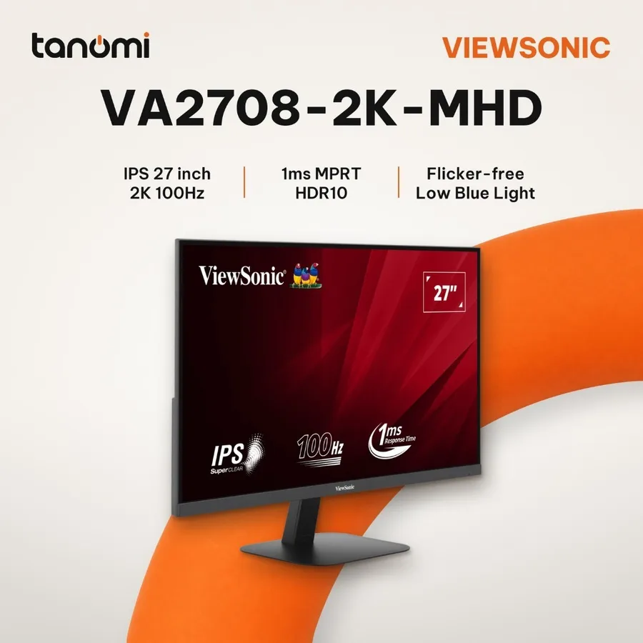 Màn hình văn phòng ViewSonic VA2708-2K-MHD 27 inch IPS 100Hz Loa 2W x 2 học tập bảo vệ mắt HDMI VGA