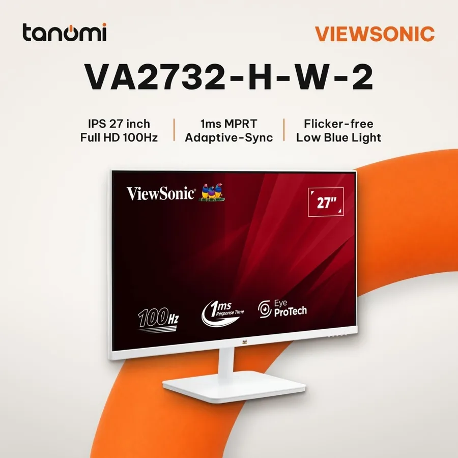 Màn hình văn phòng ViewSonic VA2732-H-W-2 27 inch IPS Full HD 100Hz Adaptive-Sync Trắng học tập