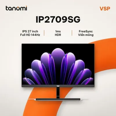 Màn hình gaming VSP IP2709SG IPS Full HD 27 inch 144Hz 1ms chơi game FreeSync HDR bảo hành 3 năm