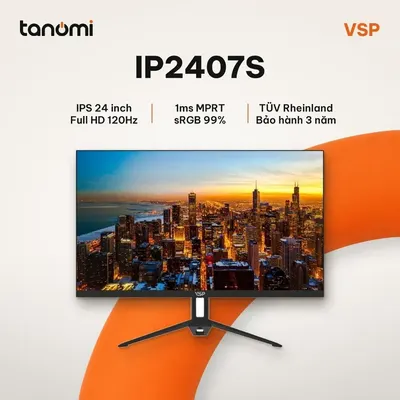 Màn hình văn phòng VSP IP2407S 23.8 inch IPS Full HD 120Hz TÜV Rheinland làm việc học tập bảo vệ mắt